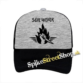 SOILWORK - Stabbing The Drama - šedočierna sieťkovaná šiltovka model "Trucker"
