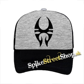 SOULFLY - Crest - šedočierna sieťkovaná šiltovka model "Trucker"