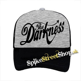 THE DARKNESS - Logo - šedočierna sieťkovaná šiltovka model "Trucker"