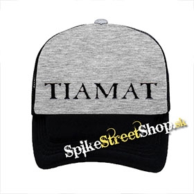TIAMAT - Logo Wildhoney - šedočierna sieťkovaná šiltovka model "Trucker"