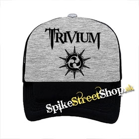 TRIVIUM - Black Logo - šedočierna sieťkovaná šiltovka model "Trucker"