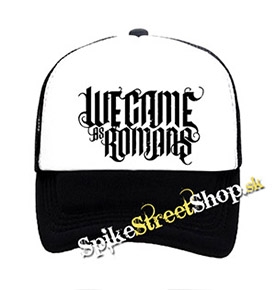 WE CAME AS ROMANS - Logo - čiernobiela sieťkovaná šiltovka model "Trucker"