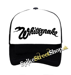 WHITESNAKE - Logo - čiernobiela sieťkovaná šiltovka model "Trucker"