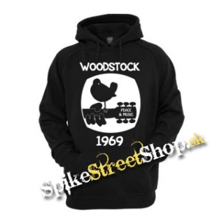 WOODSTOCK ´69 - čierna pánska mikina