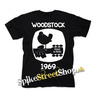 WOODSTOCK ´69 - čierne detské tričko