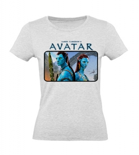 AVATAR - Jake & Neytiri - šedé dámske tričko