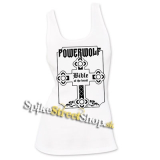 POWERWOLF - Bible Of The Beast - Ladies Vest Top - biele