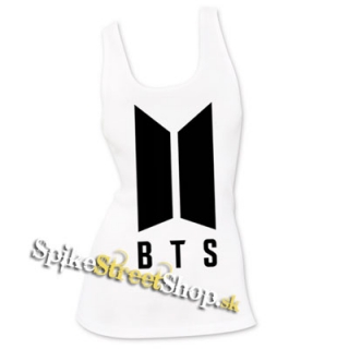 BTS - BANGTAN BOYS - Logo - Ladies Vest Top - biele