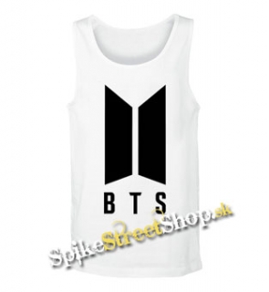 BTS - BANGTAN BOYS - Logo - Mens Vest Tank Top - biele
