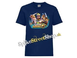 CLASH ROYALE - Electro Wizard & Friends - modré detské tričko