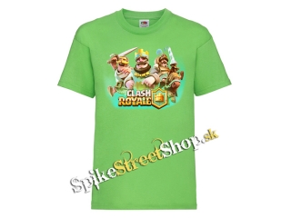 CLASH ROYALE - Electro Wizard & Friends - limetkové detské tričko