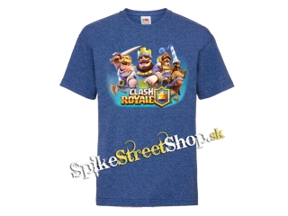 CLASH ROYALE - Electro Wizard & Friends - modré detské tričko