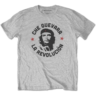 CHE GUEVARA - Circle Logo - sivé pánske tričko