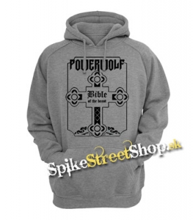 POWERWOLF - Bible Of The Beast - šedá pánska mikina