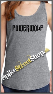 POWERWOLF - Logo - Ladies Vest Top - šedé