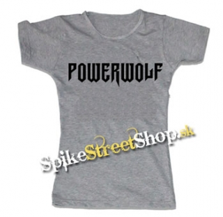 POWERWOLF - Logo - šedé dámske tričko