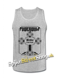 POWERWOLF - Bible Of The Beast - Mens Vest Tank Top - šedé