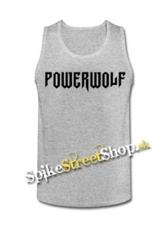 POWERWOLF - Logo - Mens Vest Tank Top - šedé