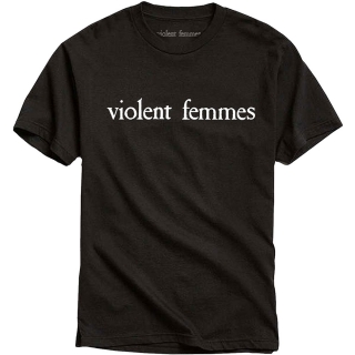 VIOLENT FEMMES - White Vintage Logo - čierne pánske tričko