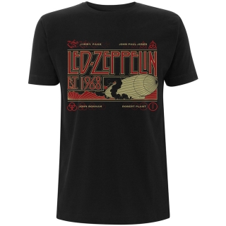 LED ZEPPELIN - Zeppelin & Smoke - čierne pánske tričko