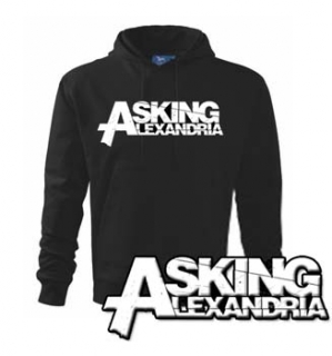ASKING ALEXANDRIA - White Logo - čierna detská mikina
