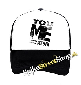 YOU ME AT SIX - Logo - Motive2 - čiernobiela sieťkovaná šiltovka model "Trucker"