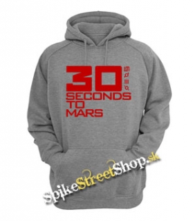 30 SECONDS TO MARS - Red Logo - sivá detská mikina