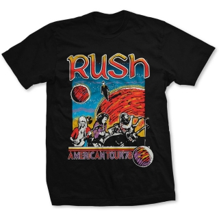 RUSH - US Tour 1978 - čierne pánske tričko