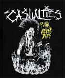 CASUALTIES - Punk Never Dies - chrbtová nášivka