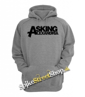 ASKING ALEXANDRIA - Logo White - sivá detská mikina