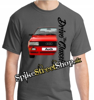 AUDI - Drive The Classic - sivé pánske tričko