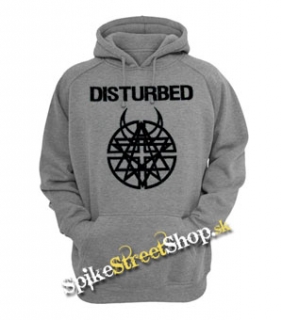 DISTURBED - Logo - sivá detská mikina