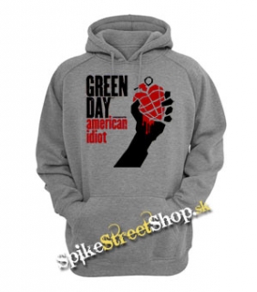 GREEN DAY - American Idiot - sivá detská mikina