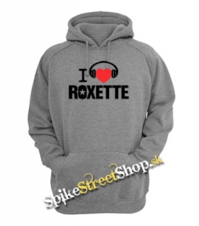 I LOVE ROXETTE - Motive 2 - sivá detská mikina