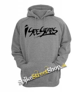 I SEE STARS - Logo - sivá detská mikina