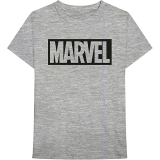 MARVEL COMICS - Logo - sivé pánske tričko