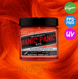 Farba na vlasy MANIC PANIC - Electric Tiger Lily (UV farba)