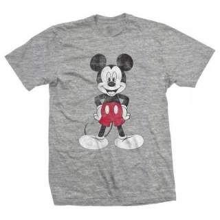 DISNEY - Mickey Mouse Pose - sivé pánske tričko