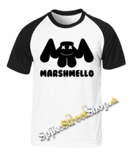 MARSHMELLO - Logo DJ - dvojfarebné pánske tričko