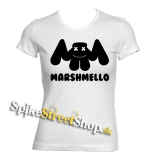 MARSHMELLO - Logo DJ - biele dámske tričko
