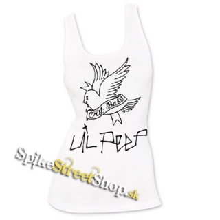 LIL PEEP - Logo Cry Baby - Ladies Vest Top - biele