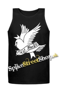 LIL PEEP - Cry Baby - Mens Vest Tank Top - čierne