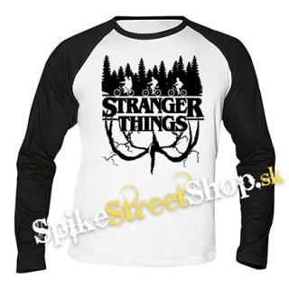 STRANGER THINGS - Logo Flip - pánske tričko s dlhými rukávmi