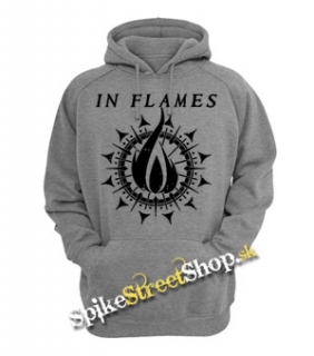 IN FLAMES - Sign - sivá detská mikina
