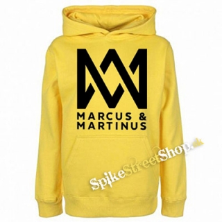 MARCUS & MARTINUS - Logo - žltá pánska mikina