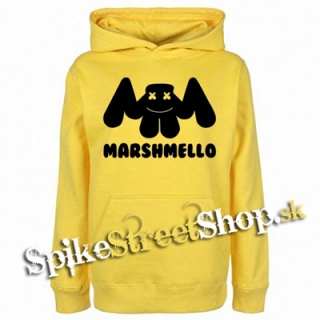 MARSHMELLO - Logo DJ - žltá pánska mikina