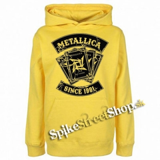 METALLICA - Since 1981 - žltá pánska mikina
