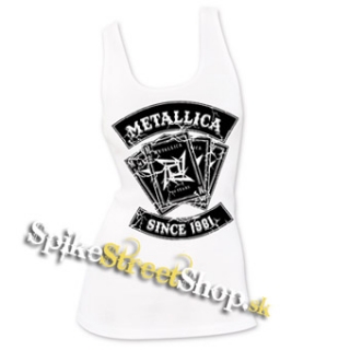 METALLICA - Since 1981 - Ladies Vest Top - biele