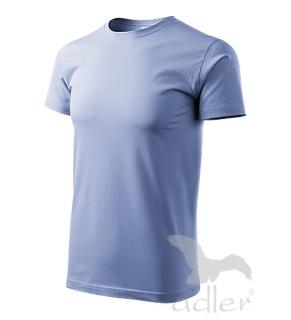 SVETLOMODRÉ TRIČKO - modré pánske tričko bez potlače