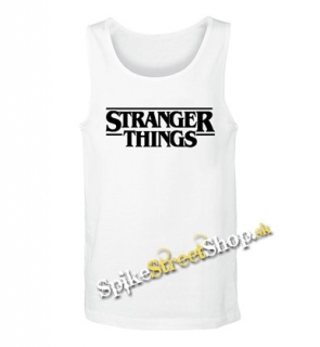 STRANGER THINGS - Logo - Mens Vest Tank Top - biele